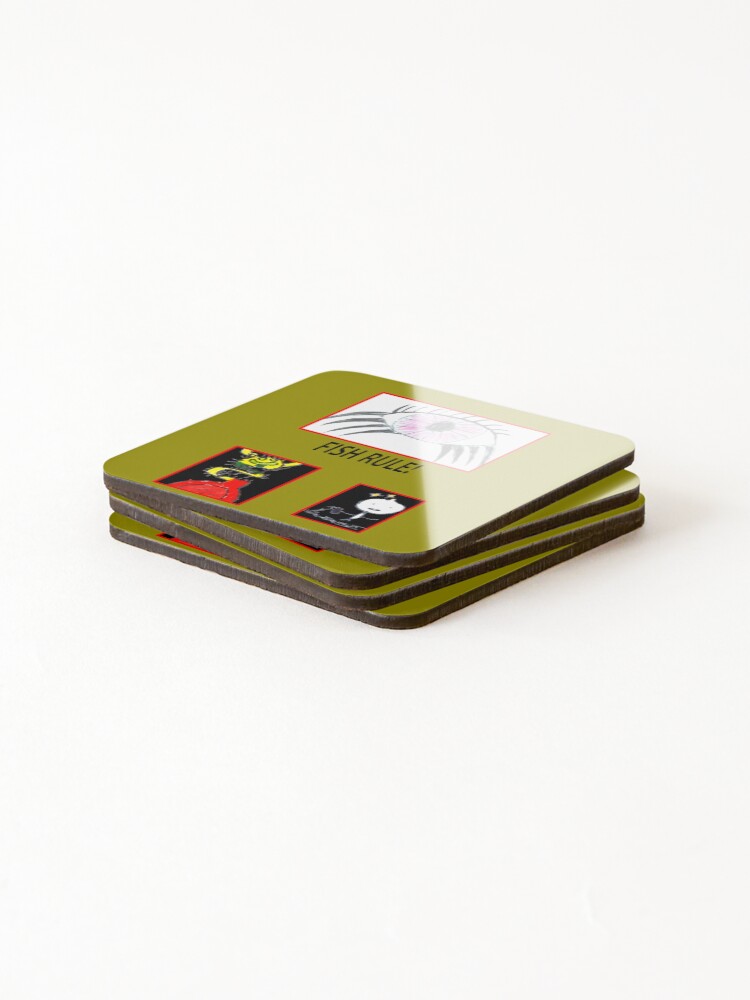 Thumbnail 4 of 5, Coasters (Set of 4), Creatures designed and sold by Rotating-Fish.