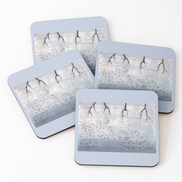 Item preview, Branches reflected on a glassy pool  designed and sold by AlbaGiuliaC.