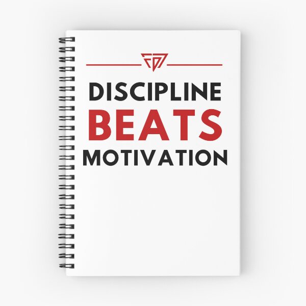 Item preview, Discipline Beats Motivation - Motivational Gym Quote T-Shirt designed and sold by DomKo10.