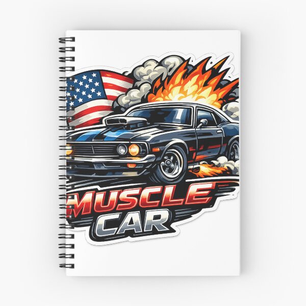 Item preview, Classic American Muscle Car Flame Sticker designed and sold by AuraAuto.