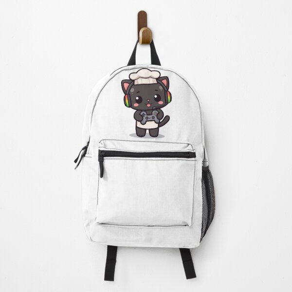 Item preview, Kawaii Chef Cat Gaming Sticker | Cute Black Kitten Gamer Gift designed and sold by Stylestickers55.