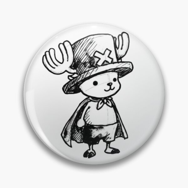 Item preview, Tony Tony Chopper Draft Aesthetic Icon - Black n White designed and sold by TheStickLab.