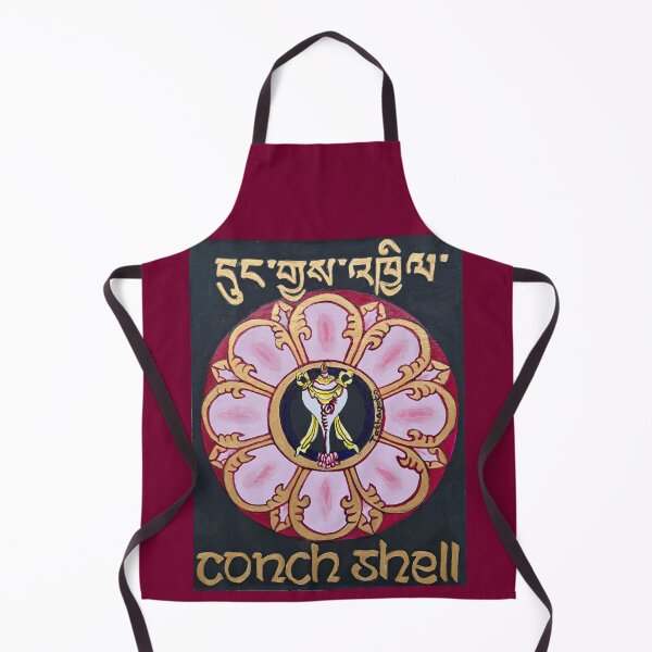 Item preview, Auspicious White Conch Shell in lotus designed and sold by TathagataFamily.