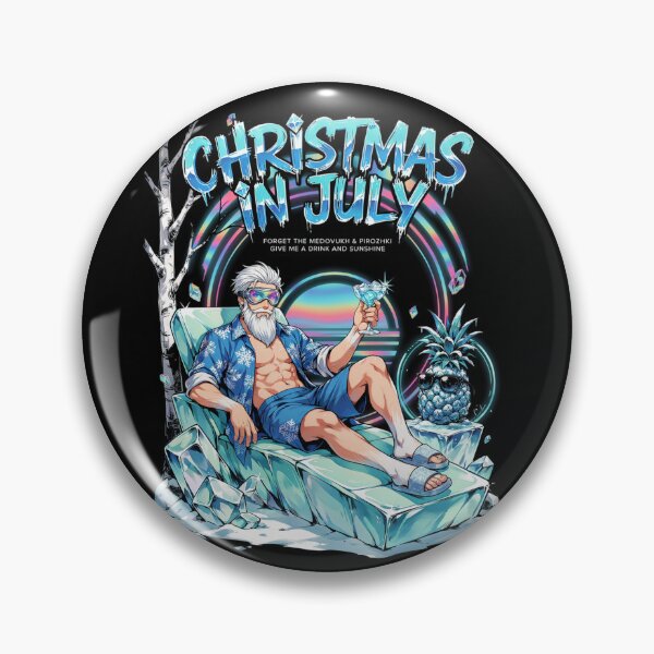 Item preview, Christmas In July – Ded Moroz Father Frost Funny Summer Shirt Russian Slavic Holiday Gift v7 designed and sold by DarylWelsh2024.