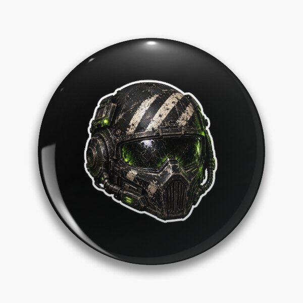Item preview, Black Striped Wasteland Raid Helmet designed and sold by RedStickies.