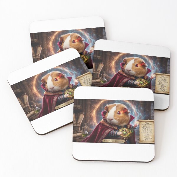 Item preview, Mel The Gentle Mystic - Scarlet Sorceress Guinea Pig designed and sold by pixelandpassionart.