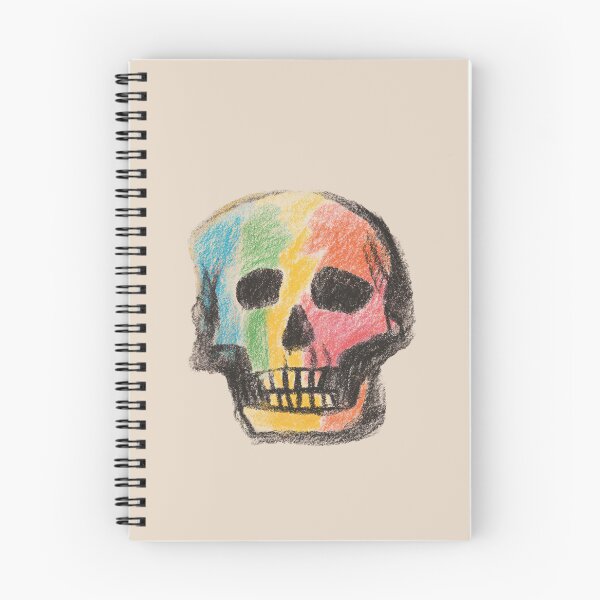 Item preview, Colorful skull in a style of crayon illustration  designed and sold by SweetLilith.