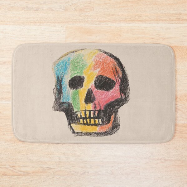 Item preview, Colorful skull in a style of crayon illustration  designed and sold by SweetLilith.