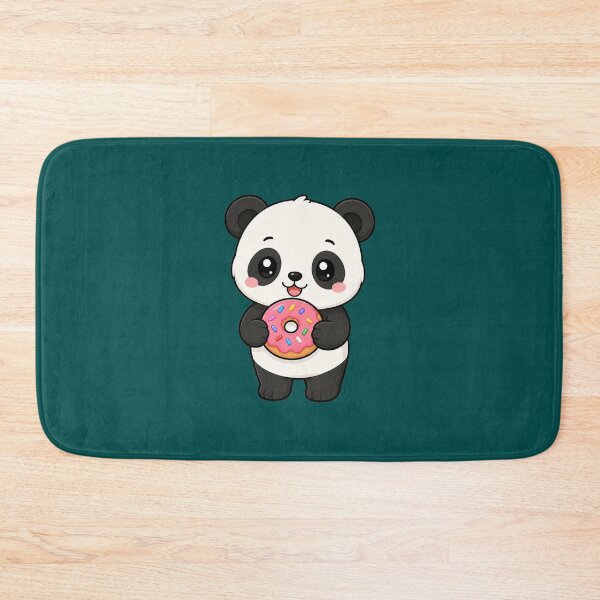 Item preview, Cute Panda Eating Donut Sweet Treat Cartoon designed and sold by Seculinator.