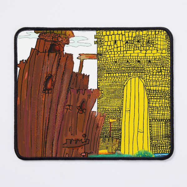 Item preview, Corduroy Castle | Fantasy Castle Illustration | Medieval Outsider Art designed and sold by D O V E   S H O P.