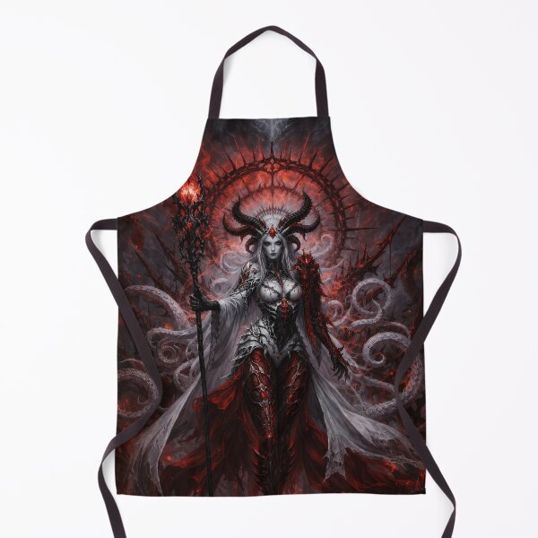 Item preview, Crimson Abyss Demon Queen | Dark Fantasy Gothic Art designed and sold by DrakariArt.