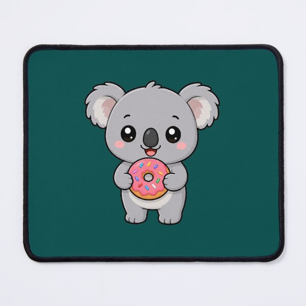 Item preview, Cute Koala Eating Donut Sweet Treat Cartoon designed and sold by Seculinator.