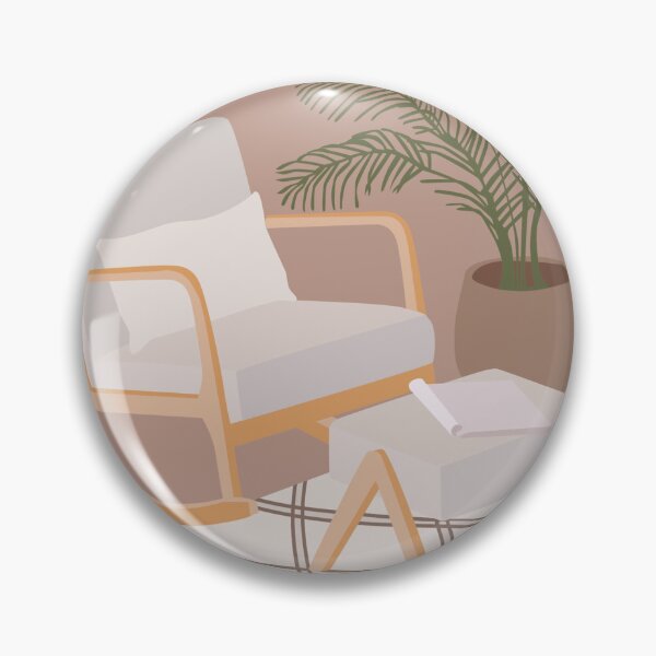 Item preview, Minimalist Living Room Wall Art | Scandinavian Interior Illustration | Cozy Modern Home Decor Print designed and sold by Comiccraze Tees.