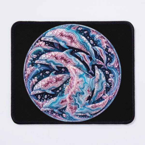 Item preview, Geode Dolphins designed and sold by The Quiet Canvas By Jacky.