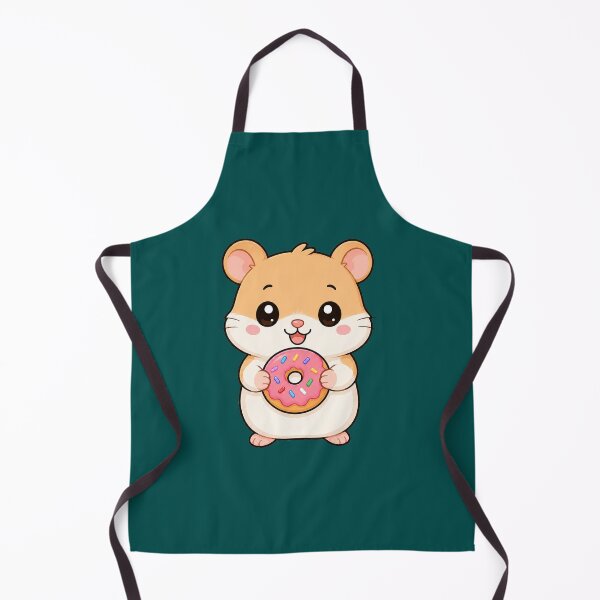 Item preview, Cute Hamster Eating Donut Sweet Treat Cartoon designed and sold by Seculinator.