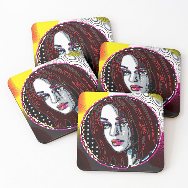 Item preview, Optical Abstract Portrait of a Woman designed and sold by cremedecolor.
