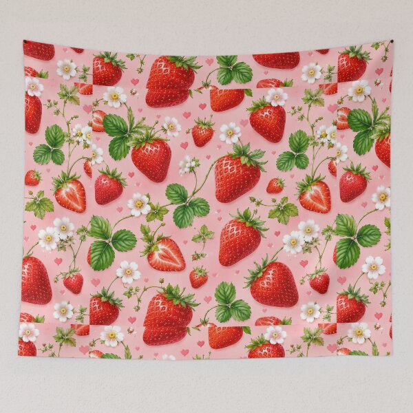 Item preview, Strawberry Pattern | Summer Fruit Seamless Print designed and sold by Aramdesing.