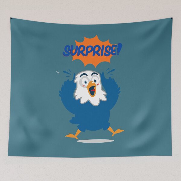 Item preview, Surprise Eagle Cartoon - Funny Bald Eagle Reaction Graphic . designed and sold by LunaPrintCo.
