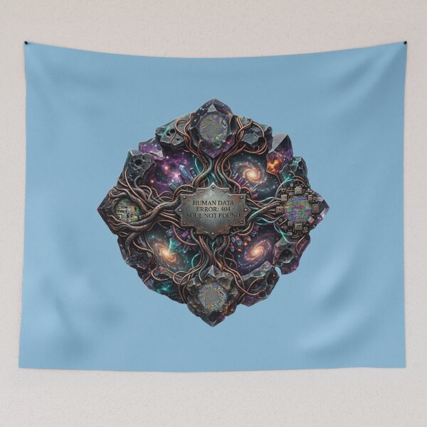 Item preview, Adversarial Soul Not Found Data Error 404 Cyber Crystal Art designed and sold by Fatomfatom.