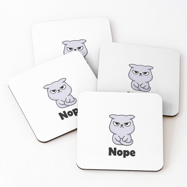 Item preview, Funny Grumpy Cat Nope - Cute Moody Kitten Meme designed and sold by HuNDefii.