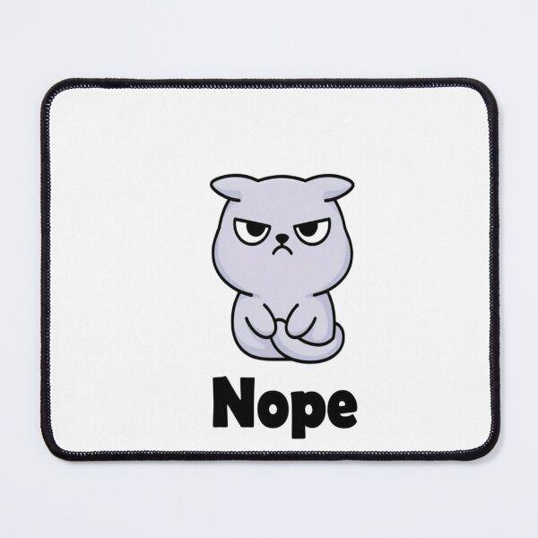 Item preview, Funny Grumpy Cat Nope - Cute Moody Kitten Meme designed and sold by HuNDefii.