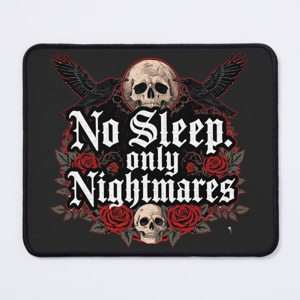Item preview, No Sleep Only Nightmares Gothic Skull Dark Horror Aesthetic designed and sold by EchoPrint Co..