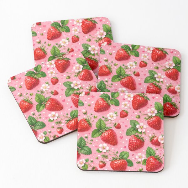 Item preview, Strawberry Pattern | Summer Fruit Seamless Print designed and sold by Aramdesing.