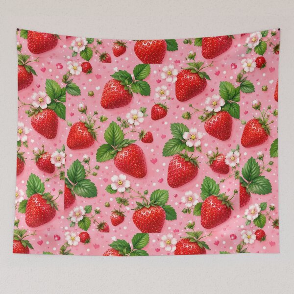 Item preview, Strawberry Pattern | Summer Fruit Seamless Print designed and sold by Aramdesing.