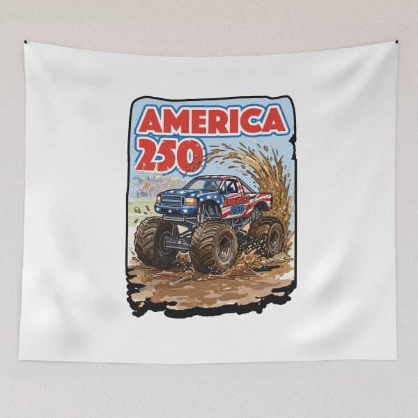 Item preview, Stars, Stripes & Mud Tires - opt 2 designed and sold by jlStopMedia.