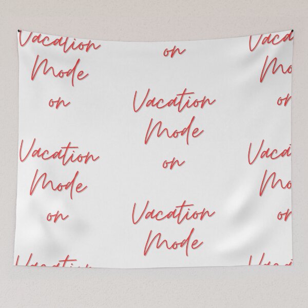 Item preview, Vacation Mode On typography design  designed and sold by Swati's Digital Den.
