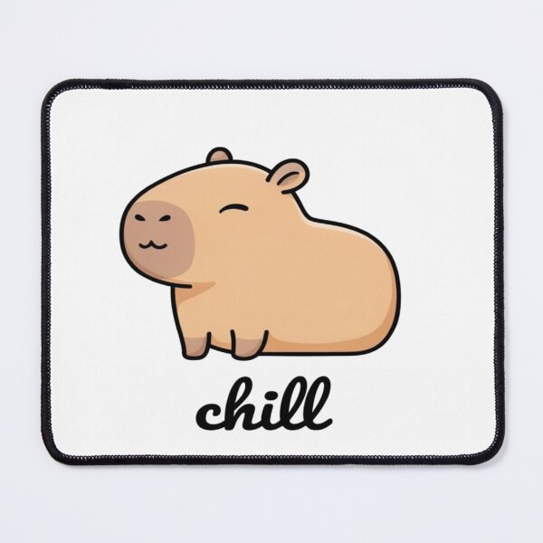 Item preview, Cute Capybara Chill - Funny Animal Meme Sticker designed and sold by HuNDefii.