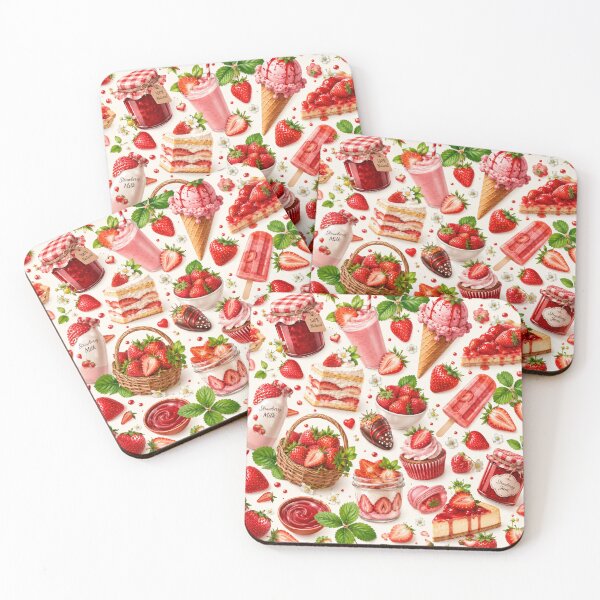 Item preview, Strawberry Pattern | Summer Fruit Seamless Print designed and sold by Aramdesing.