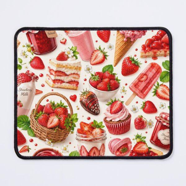 Item preview, Strawberry Pattern | Summer Fruit Seamless Print designed and sold by Aramdesing.