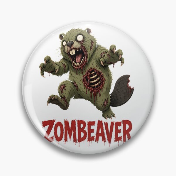 Item preview, Zombeaver designed and sold by CutPawStudio.