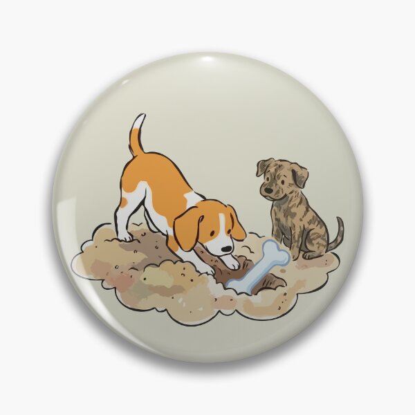 Item preview, Dogs Burying Bone designed and sold by Gkinoki.