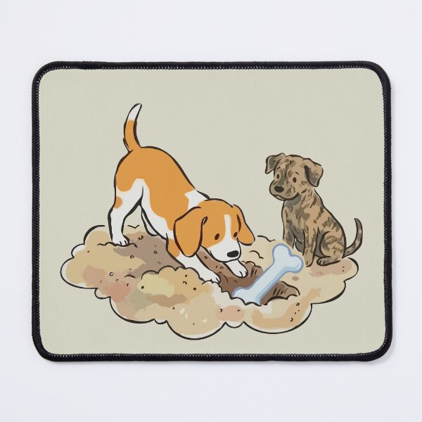 Item preview, Dogs Burying Bone designed and sold by Gkinoki.