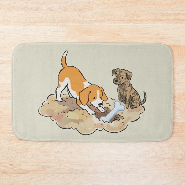 Item preview, Dogs Burying Bone designed and sold by Gkinoki.