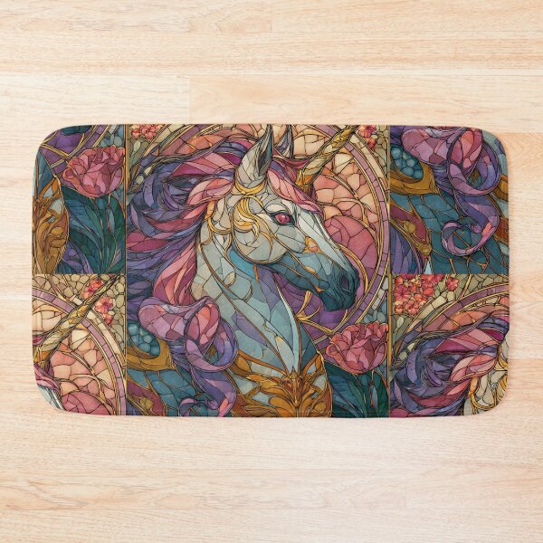 Item preview, Stained glass unicorn designed and sold by MendaciousMina.