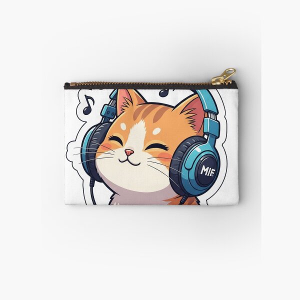 Item preview, Cute cat with headphone designed and sold by D4NC1G3R.
