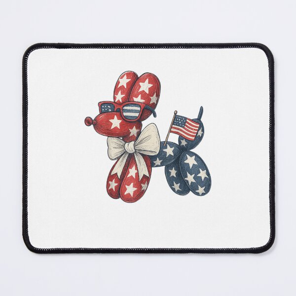 Item preview, Funny Patriotic Balloon Dog American Flag Fourth of July designed and sold by AddlPoolart.
