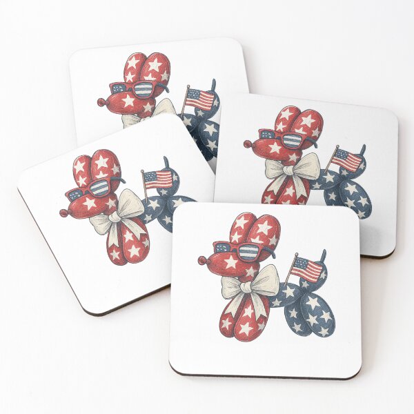 Item preview, Funny Patriotic Balloon Dog American Flag Fourth of July designed and sold by AddlPoolart.