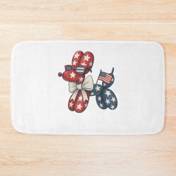 Item preview, Funny Patriotic Balloon Dog American Flag Fourth of July designed and sold by AddlPoolart.