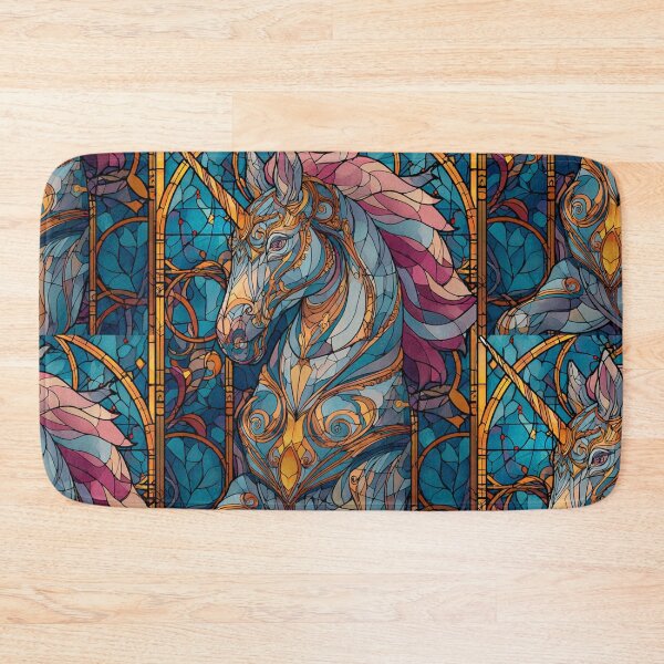 Item preview, Stained glass unicorn designed and sold by MendaciousMina.