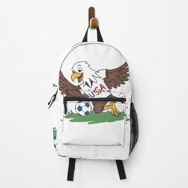Item preview, Hand Drawn Bald Eagle Soccer Mascot - Sketch Style USA Jersey designed and sold by lamiarte.