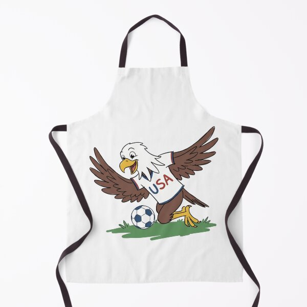 Item preview, Hand Drawn Bald Eagle Soccer Mascot - Sketch Style USA Jersey designed and sold by lamiarte.