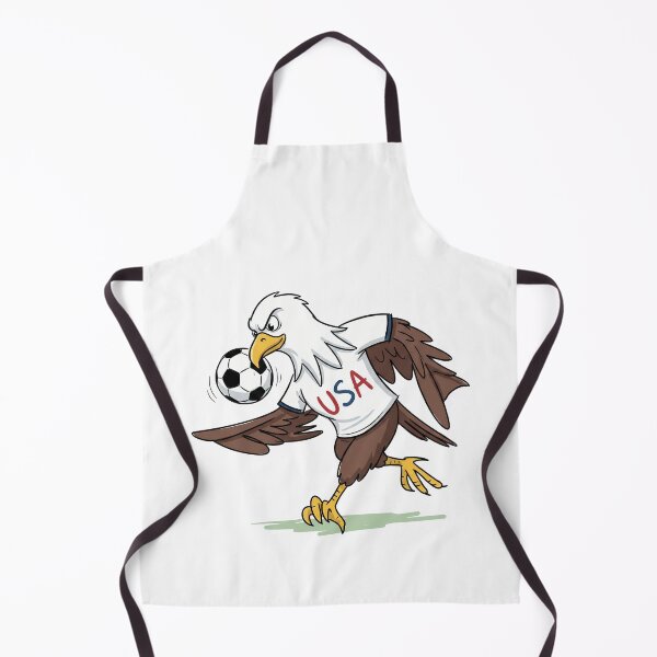 Item preview, Hand Drawn Bald Eagle Soccer Mascot - Sketch Style USA Jersey designed and sold by lamiarte.