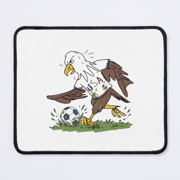 Item preview, Hand Drawn Bald Eagle Soccer Mascot - Sketch Style USA Jersey designed and sold by lamiarte.