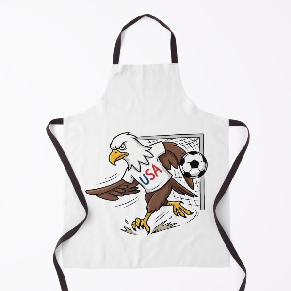 Item preview, Hand Drawn Bald Eagle Soccer Mascot - Sketch Style USA Jersey designed and sold by lamiarte.