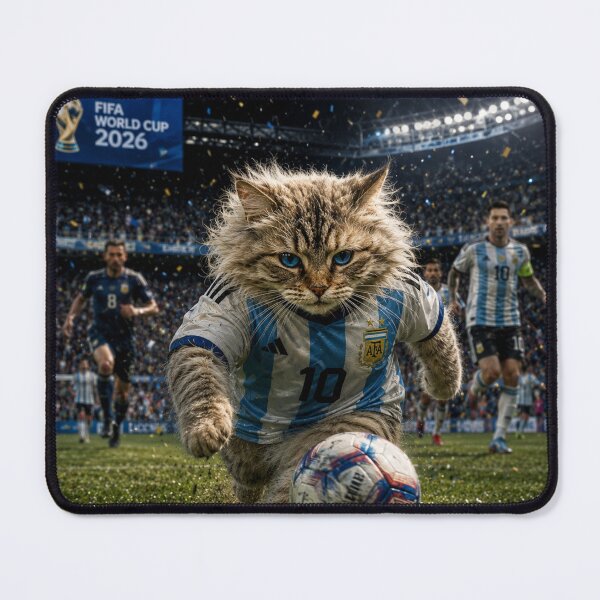 Item preview, Cute Soccer Cat Art | Football Kitten Illustration | Sports Cat Wall Decor designed and sold by AbstractAuraArt.