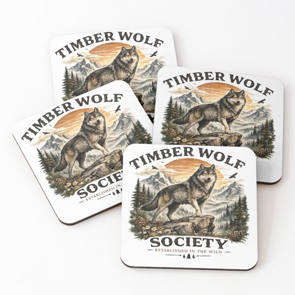Item preview, Timber Wolf Society Vintage Outdoor Heritage Design designed and sold by PawverseDesigns.